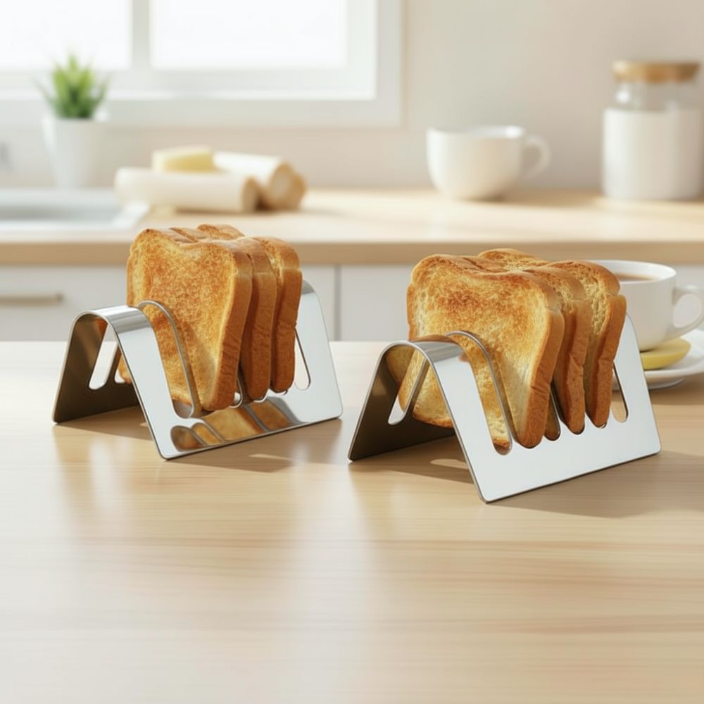 耐久性に優れたステンレス製パンスタンド。トーストを挟んで冷や - Kitchen Baking Rack のレビューと価格