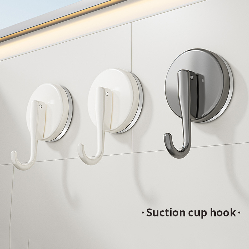 吸盤フックパンチフリー多機能吊り下げキー衣類フック浴室ローブ - Kitchen Uncle のレビューと価格