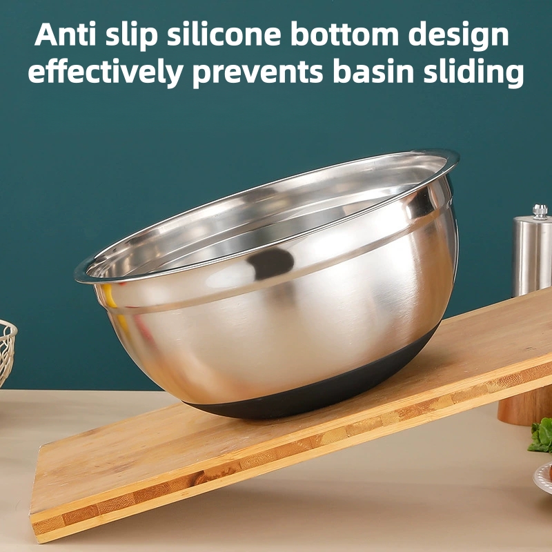 5個セット ステンレス製ミキシングボウル 蓋付き - 防錆、 - Baking Kitchen Set のレビューと価格