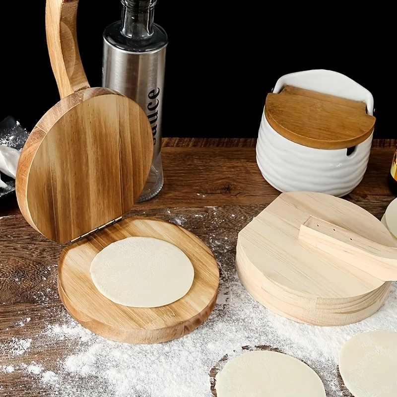 木製の手動式生地ローラー1個、トルティーヤ生地や餃子の皮を作 - Kitchen Roller Baking のレビューと価格