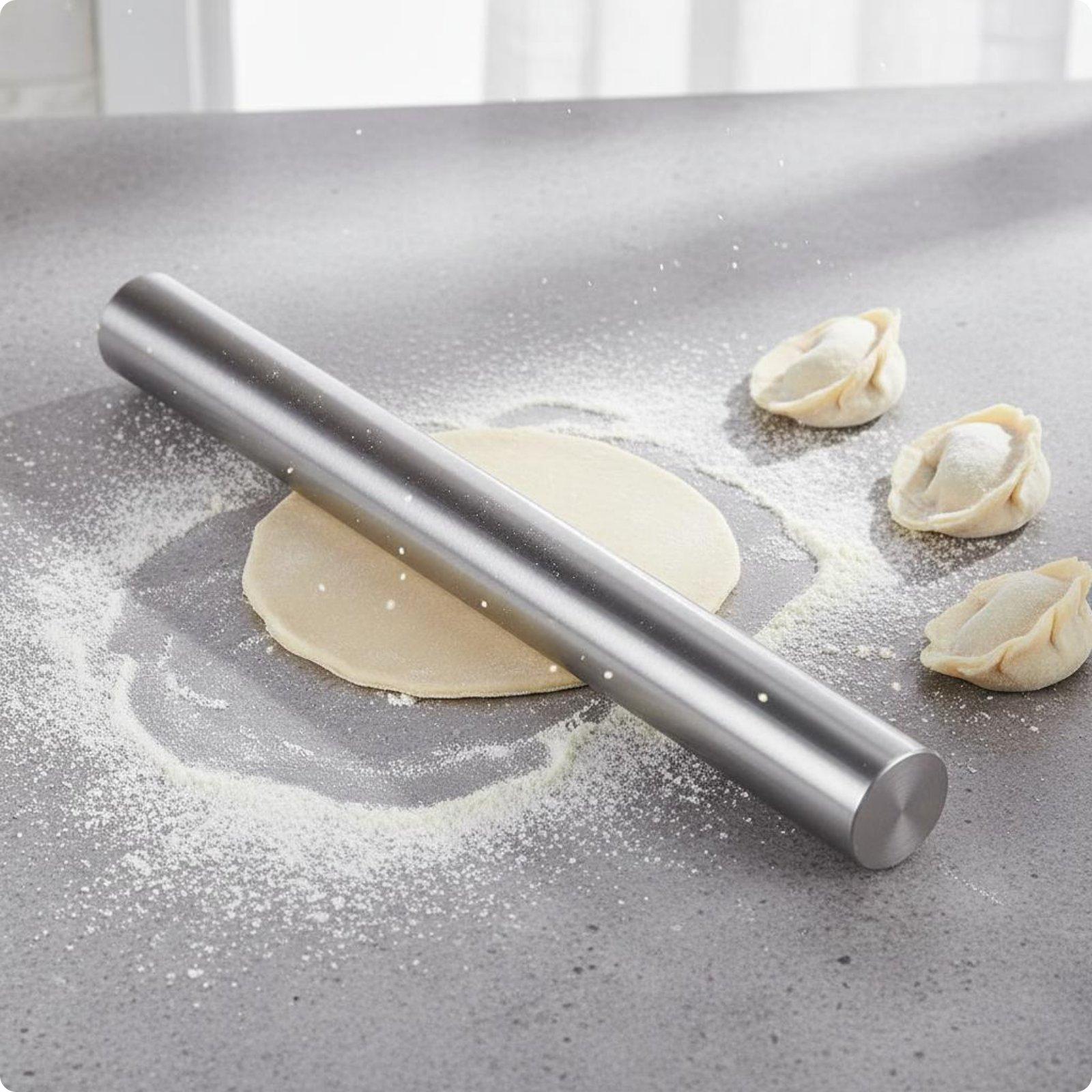生地用ベーキングローラー、ステンレス製、中空構造、焦げ付き防 - Kitchen Roller Baking のレビューと価格